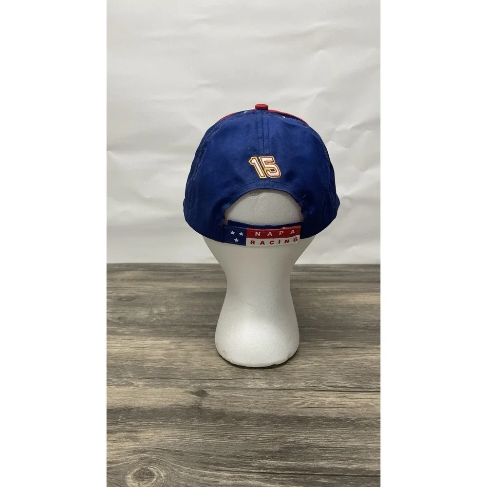 NAPA Racing Michael Waltrip #15 Hat NASCAR Blue Stars‎ Stripes Signature Cap